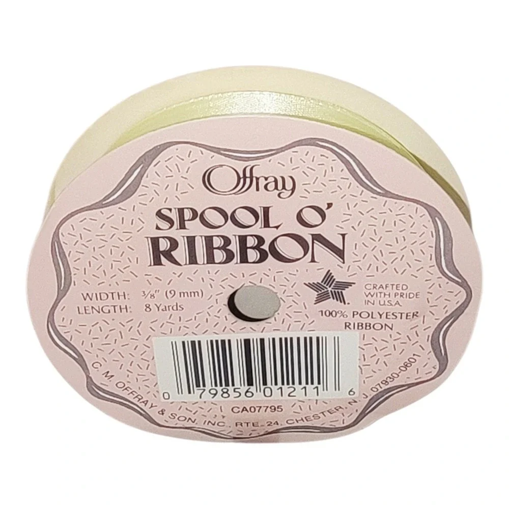 Vintage Offray Spool O' Ribbon 3/8